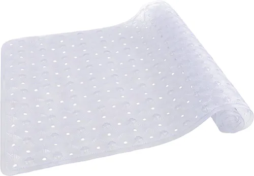 Vista 9 de Tapete antideslizante para bañera con ventosas de 15 x 27 pulgadas, tapete de ducha antideslizante para niños, niños pequeños y personas mayores