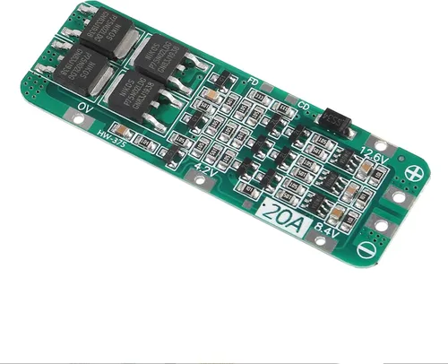 Vista 5 de 6 unids 3S 20A BMS 18650 Li-ion Módulo Cargador de Batería de Litio BMS Placa de Protección PCB 11.1V 12V 12.6V Módulo Sobredescarga/Sobrecorriente