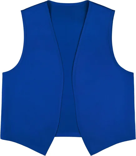 Vista 9 de TopTie Chaleco unisex sin bolsillo, chaleco victoriano, chaleco campesino, chaleco de trabajo voluntario Amarillo