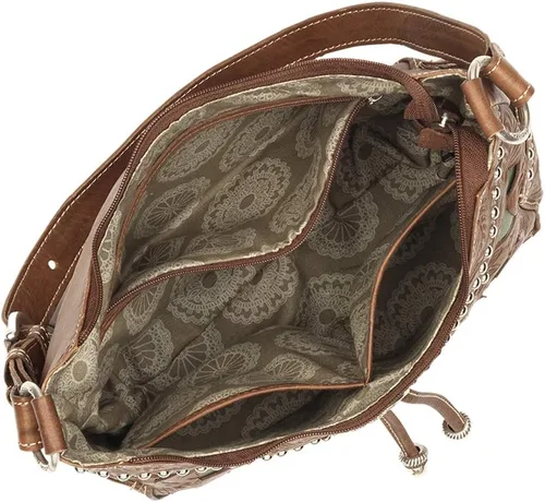 Vista 3 de American West Paquete de soporte para bolso de hombro (turquesa - encaje de dama), Turquesa - Lady Lace