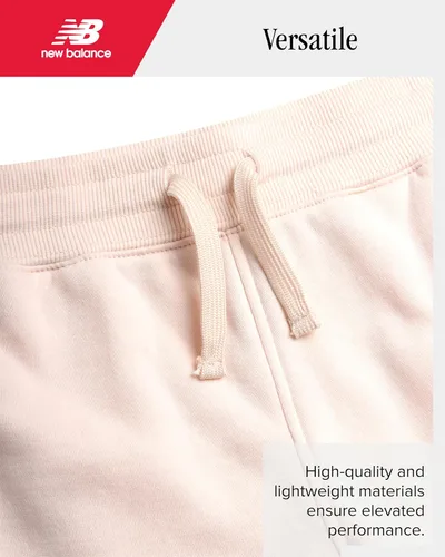 Vista 64 de New Balance Pantalones deportivos para niña, forro polar de mezcla de algodón suave con cordón y bolsillos (tallas 8-16)