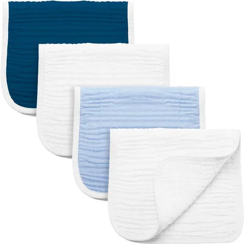 Vista 20 de Synrroe Paños de muselina grandes para eructos, paños de muselina para bebés niñas y niños, paquete de 10 extraabsorbentes y suaves de muselina, 6