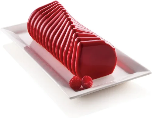 Vista 7 de Silikomart Molde de silicona Bacio (Kiss), molde flexible en forma de labios con tecnología 3D para postres horneados y congelados, fácil