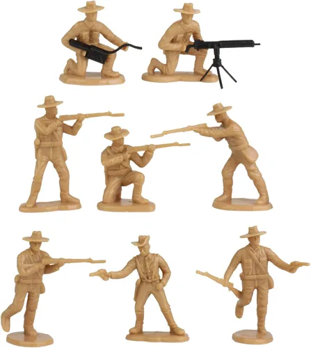 Vista 2 de BMC The Rough Riders Charge Up San Juan Hill - Figuras de soldado de 32 piezas