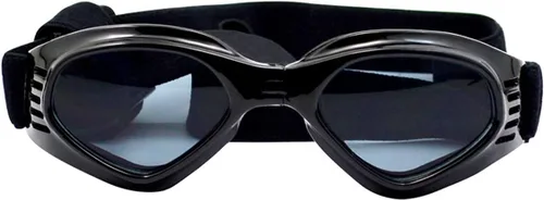 Vista 5 de Gafas de sol UV para cachorros con correa ajustable, antivaho y resistentes al viento, plegables para mascotas para perros pequeños y medianos