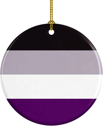 Vista 15 de Caroline's Treasures Trigender Pride - Adorno de cerámica para colgar en el árbol de Navidad, para el hogar, Navidad, fiestas, regalo, 3 pulgadas