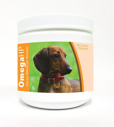 Vista 157 de Healthy Breeds Affenpinscher Omega HP - Masticables suaves para piel y pelaje, 60