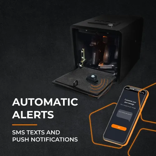 Vista 7 de Simtek Sensor StealthALERT para monitoreo de armas y almacenamiento, sistema de seguridad con aplicación