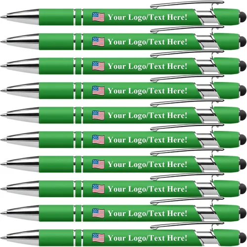 Vista 40 de Bolígrafos personalizados con lápiz capacitivo, bolígrafos personalizados impresos con tu logotipo o mensaje, ideales para regalos, promociones
