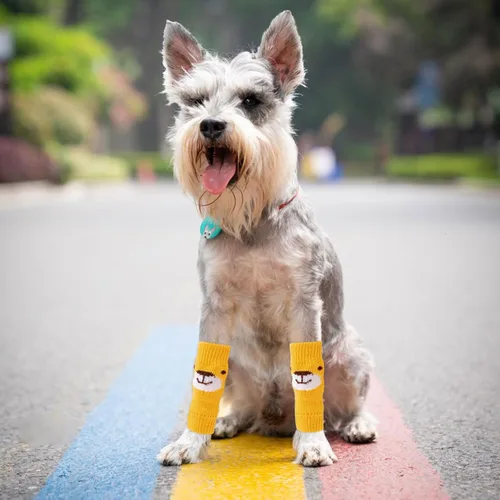Vista 6 de Fundas elásticas de punto cálido, manga de codo para perro, protector de codo de mascota para perros y gatos pequeños, medianos