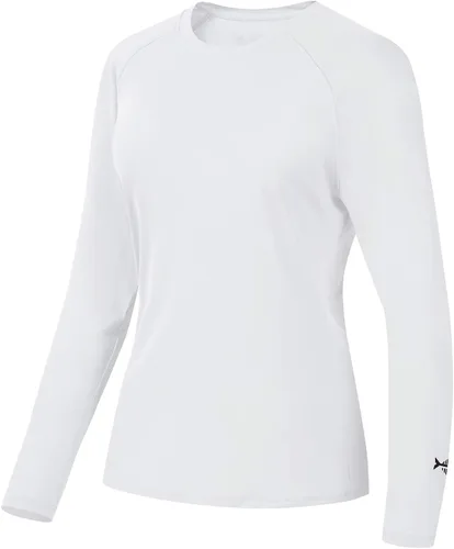 Vista 30 de BASSDASH – Camiseta de manga larga para mujer con protección solar UV UPF 50+ para pesca y senderismo Negro