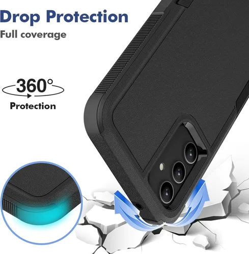 Vista 286 de Jeylly Compatible con Samsung Galaxy A22 5G Funda, Funda Samsung A22 5G con 2pcs protectores de pantalla de vidrio templado