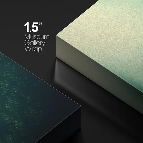 Vista 4 de wall26 Lienzo impreso para pared, diseño de sirena que nada bajo el sol verde azulado, fantasía y ciencia ficción, ilustraciones del océano, arte