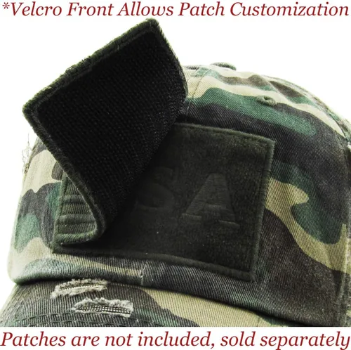 Vista 314 de KBETHOS Tactical Operator Collection USA Fishing Mesh Ballcap Flag Patch America Outdoors Trucker Baseball Cap