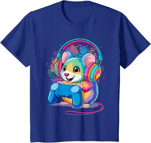 Vista 34 de Mouse Gaming Animal Video Games Funny T-Shirt
