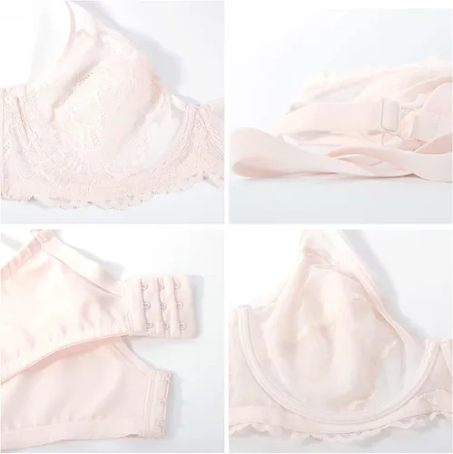 Vista 7 de HSIA Minimizer Bra for Women Full Coverage Lace Plus Size Compression Bra Unlined Bras with Underwire