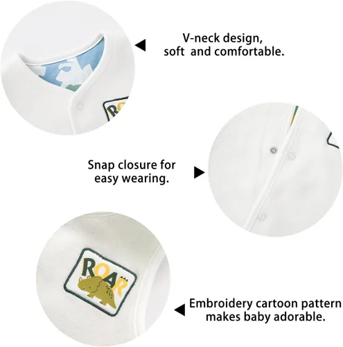 Vista 5 de pureborn Chaleco reversible para bebé, chaqueta sin mangas, para primavera, invierno, chaleco para niños