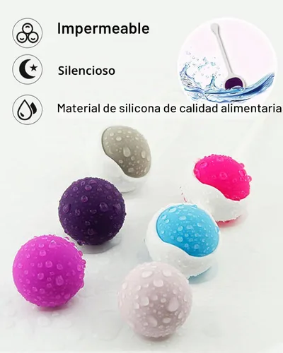 Vista 7 de Sistema de ejercicio kegel, Conjunto de control de peso de ejercicio Kegel, Silicona de grado alimenticio: Ejercicio de suelo pélvico, Dispositivos