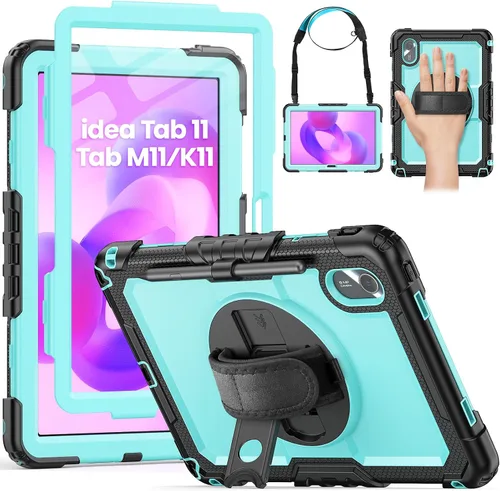 Vista 19 de HXCASEAC Funda para Lenovo Tab One de 8.7 pulgadas (TB-305FU) con protector de pantalla, soporte para bolígrafo, correa de mano, soporte ajustable
