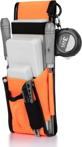 Vista 8 de Bolsa para cinturón de cuña de tala, ajustable para varios cinturones, bolsa de cuña de tala de árboles para cortar árboles