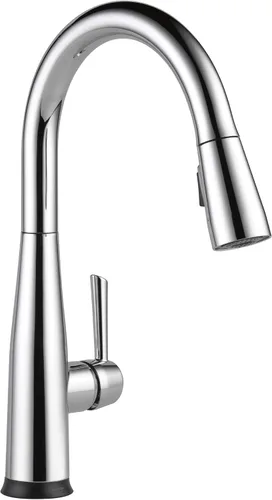 Vista 17 de Delta 9113TV-AR-DST Essa - Grifo de cocina, VoiceIQ, acero inoxidable ártico