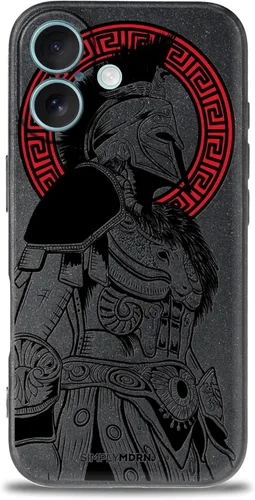 Vista 58 de SIMPLYMDRN Funda delgada para iPhone 12 Pro Max, diseño de guerrero, funda genial para hombres, funda de soldado de combate, delgada y flexible