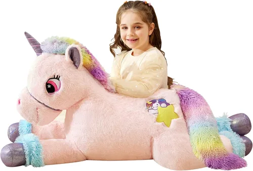 Vista 18 de IKASA Animal de Peluche de Gato Grande Juguete de Peluche, Gatito Gigante Lindo Juguetes Suaves Jumbo, Peluche Enorme de Gran Tamaño Peluche