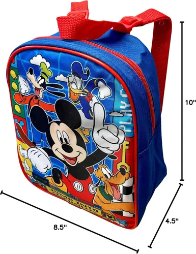Vista 5 de Disney/Marvel Kids - Mini mochila con licencia de 10 pulgadas (Mickey Mouse)