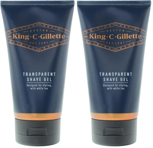 Vista 9 de King C. Gillette Gel de afeitado transparente para hombre con té blanco y aceite de argán, 5 onzas