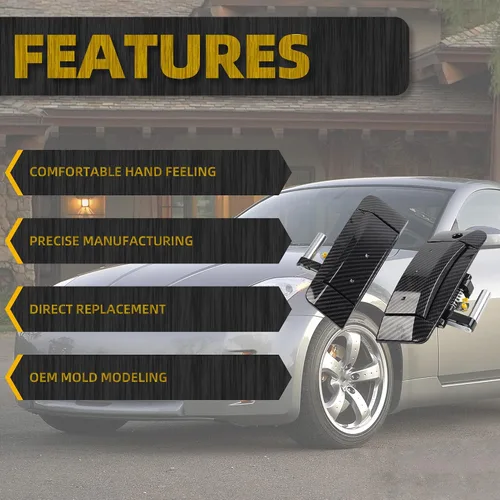 Vista 3 de Dasbecan 1 par de manijas de puerta exterior para el lado izquierdo del conductor y del lado derecho del pasajero, compatible con Nissan 350Z Fibra