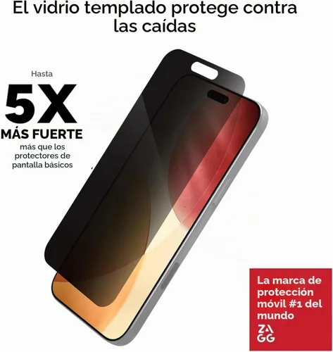 Vista 3 de ZAGG Glass Elite - Protector de pantalla para iPhone 17e, iPhone 14/16e/13/13 Pro, vidrio templado 5 veces más fuerte, resistente a arañazos