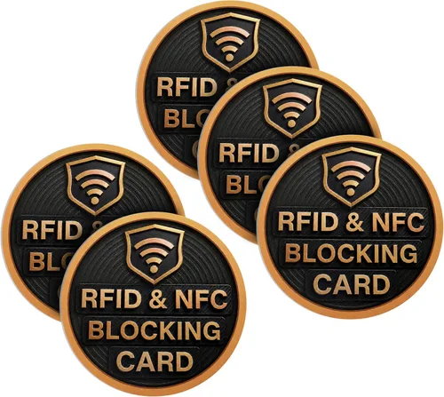 Vista 34 de SaiTech IT Paquete de 5 Tarjetas de Bloqueo RFID, Una Tarjeta Protege Toda la Billetera y Cartera, Protector de Tarjetas de Débito y Crédito