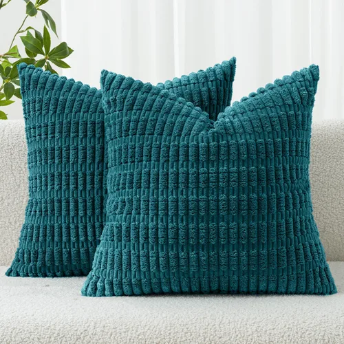 Vista 71 de MIULEE - Paquete de 2 fundas de cojín decorativas de corduroy, modernas y boho, suaves, con rayas, decoración del hogar, sofá, sala de estar, sillón