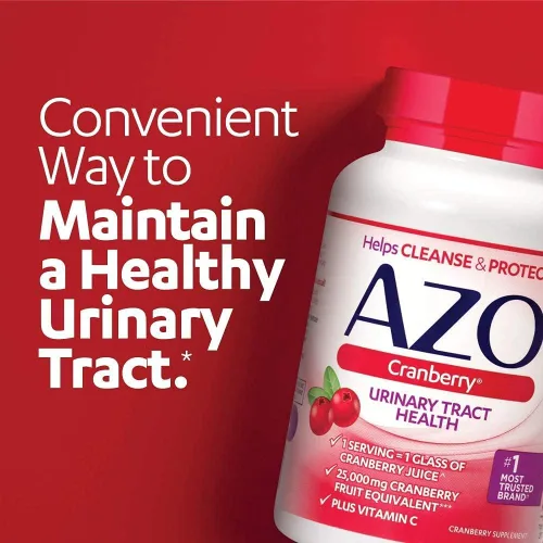 Vista 6 de AZO Cranberry Pro Suplemento para la salud del tracto urinario 600 mg PACRAN 100 cápsulas blandas de arándano Suplemento para la salud del tracto