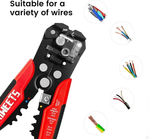 Vista 3 de KAIWEETS Pelacables autoajustable con kit de cables de prueba de electricista de silicona suave