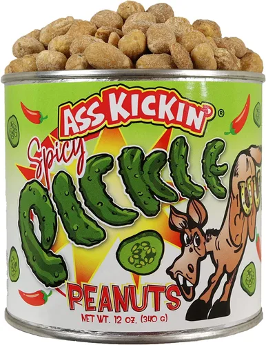 Vista 11 de ASS KICKIN' Cacahuetes Bacon Ranch – 12oz – Último regalo gourmet de cacahuetes – Pruébalo si te atreves!