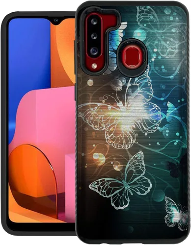 Vista 7 de CasesOnDeck - Carcasa resistente compatible con Samsung Galaxy A21 y A21 (armadura cepillada)