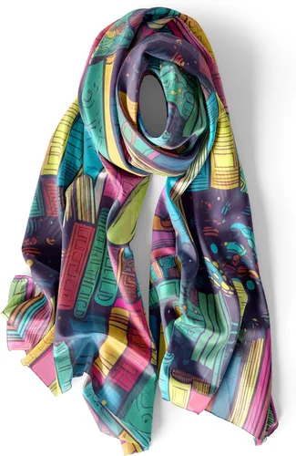 Vista 6 de Bad Bananas Bufandas para mujer a la moda - Regalos caprichosos bufandas - Bufanda para mujer - Regalos de bufanda para mujer - Colección