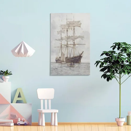 Vista 4 de Master Making Ready to Sail-Henry Scott Tuke Artworks Canvas Poster Room Aesthetic Wall Art Prints Home Modern Decor Gifts Framed-unframed
