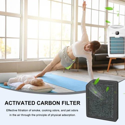 Vista 5 de Filtro de aire AP1501 para purificador de aire compatible con purificador de aire Aircillin AP1501 filtros de repuesto, filtro H13, filtro de carbón