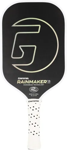 Vista 9 de GAMMA Rainmaker - Paleta de pickleball ligera, grande, cara de fibra de carbono de microcuentas para mayor giro y control, peso de giro