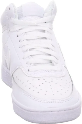 Vista 4 de Nike Tenis Court Vision Mid para mujer, NegroBlanco, 7