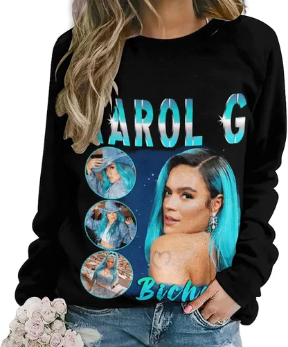 Vista 2 de PAPERBAGS Sweatshirt Womens Graphic Crewneck Long Sleeve Sweatshirts Casual Pullover Tops