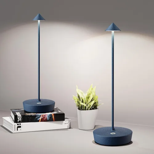 Vista 22 de Lámparas de mesa inalámbricas recargables, 6000 mAh, funciona con pilas, lámpara de escritorio LED para exteriores, impermeable, portátil, táctil