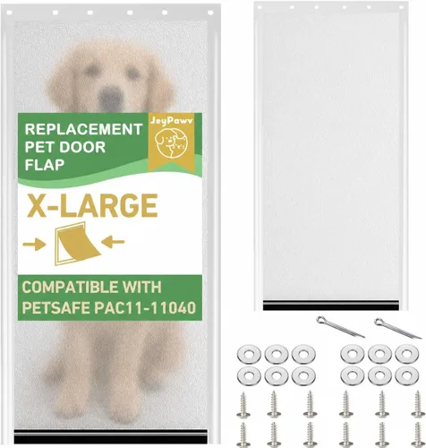 Vista 17 de Solapas grandes de repuesto para puerta con soporte de metal, tornillos y arandelas de acero inoxidable 304, compatibles con PetSafe Freedom