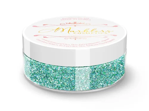 Vista 215 de MARBLERS Polvo de mica natural grueso [perla azul acero] 0.11 onzas (0.11 oz) altamente pigmentado no tóxico, vegano, libre de crueldad animal