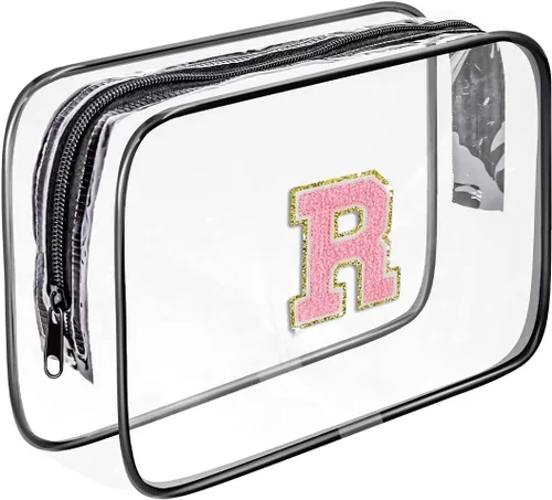 Vista 24 de Bolsa de aseo transparente Fodofodo, bolsa de aseo de viaje portátil, bolsa de maquillaje impermeable, organizador de almacenamiento de cosméticos