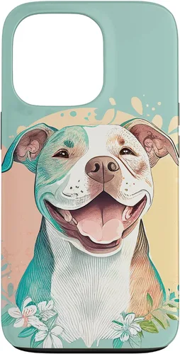 Vista 10 de Pit Bull - Carcasa para iPhone 17, diseño artístico de Pitbull para mujer