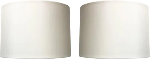 Vista 10 de Royal Designs, Inc. HB-641UT-9BG Pantalla de lámpara de tambor poco profundo con tapiz, Uno Fitter, 8 x 9 x 7, beige
