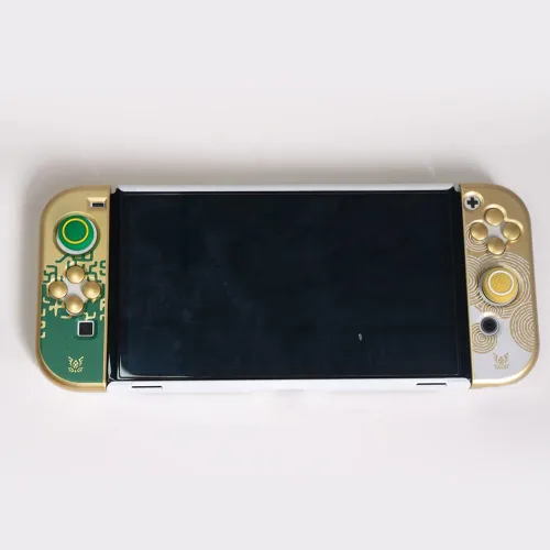 Vista 4 de Switch Button Caps, Switch Button Caps and Silicone Thumb Grips Set, ABXY Key Buttons Sticker Joystick Cover Caps Compatible with SwitchOLED